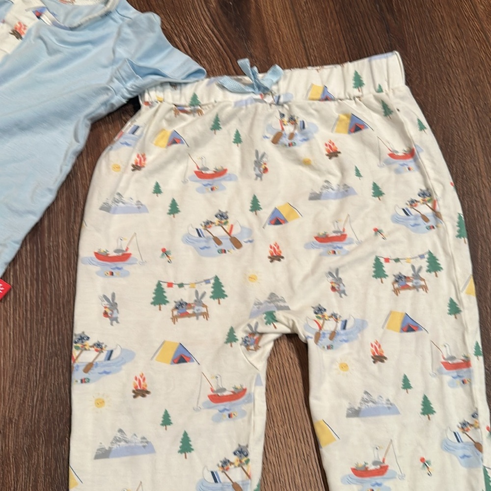 LIKE NEW Magnetic Me Lake You A Lot Modal Short Sleeve and Pant Set - Picture 7 of 8